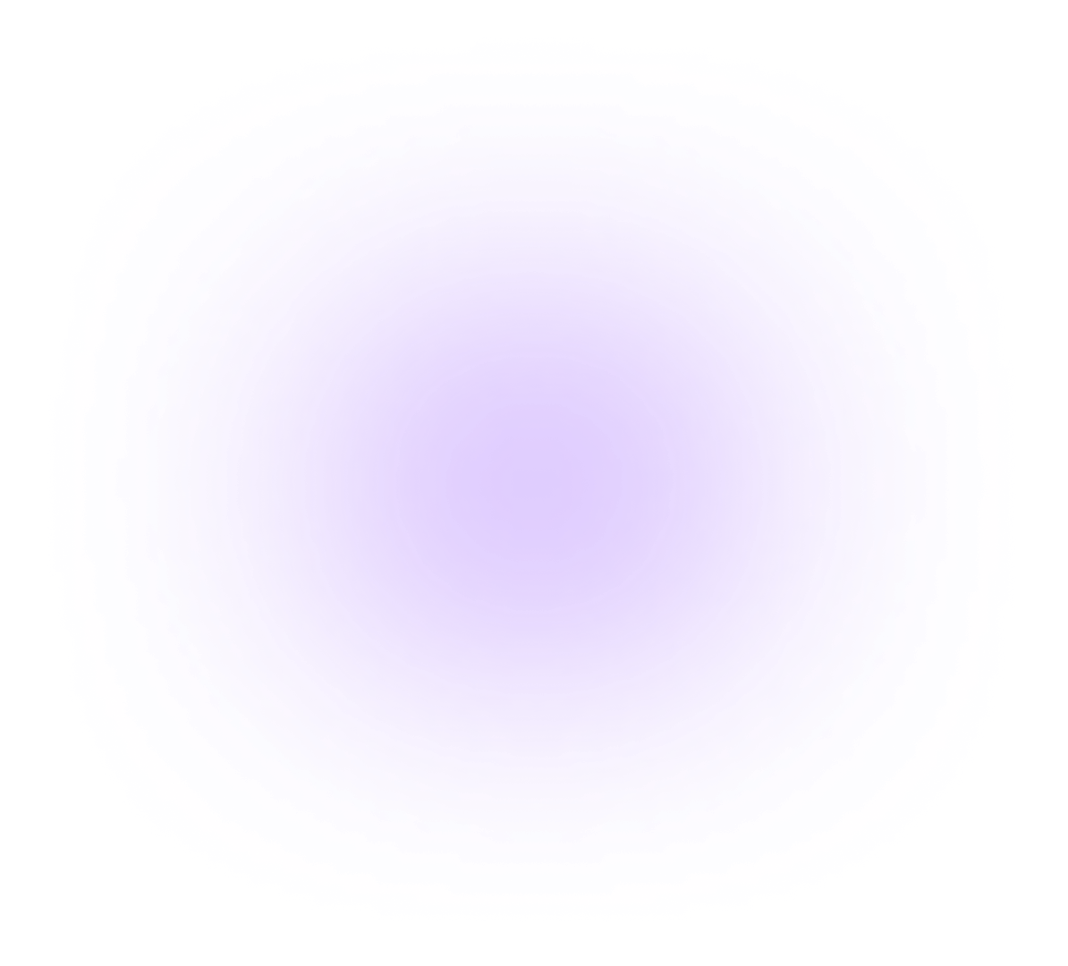 Blurred circular purple shape with surrounding bright pink and blue glow on a transparent background.