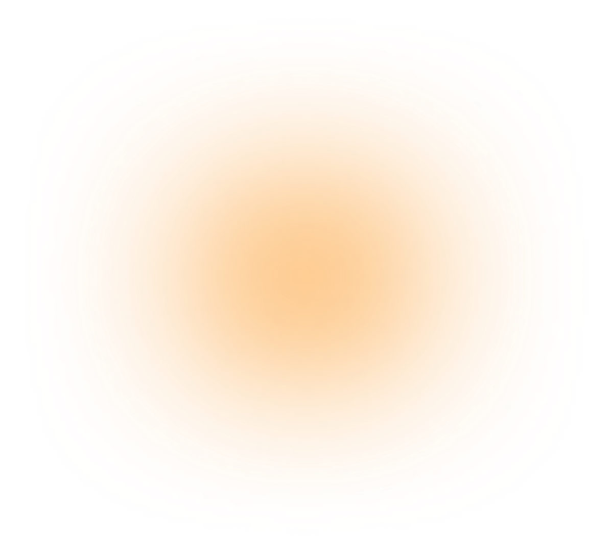 Glowing orange circular shape with a blurred and pixelated effect on a black background.