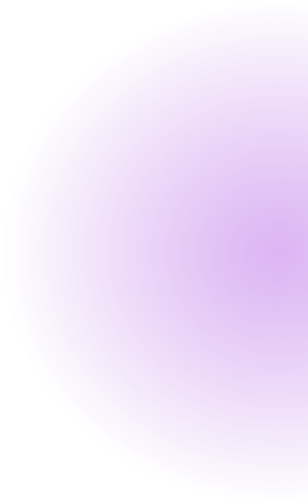 Large purple circle with a gradient and soft glowing edges on a transparent background.